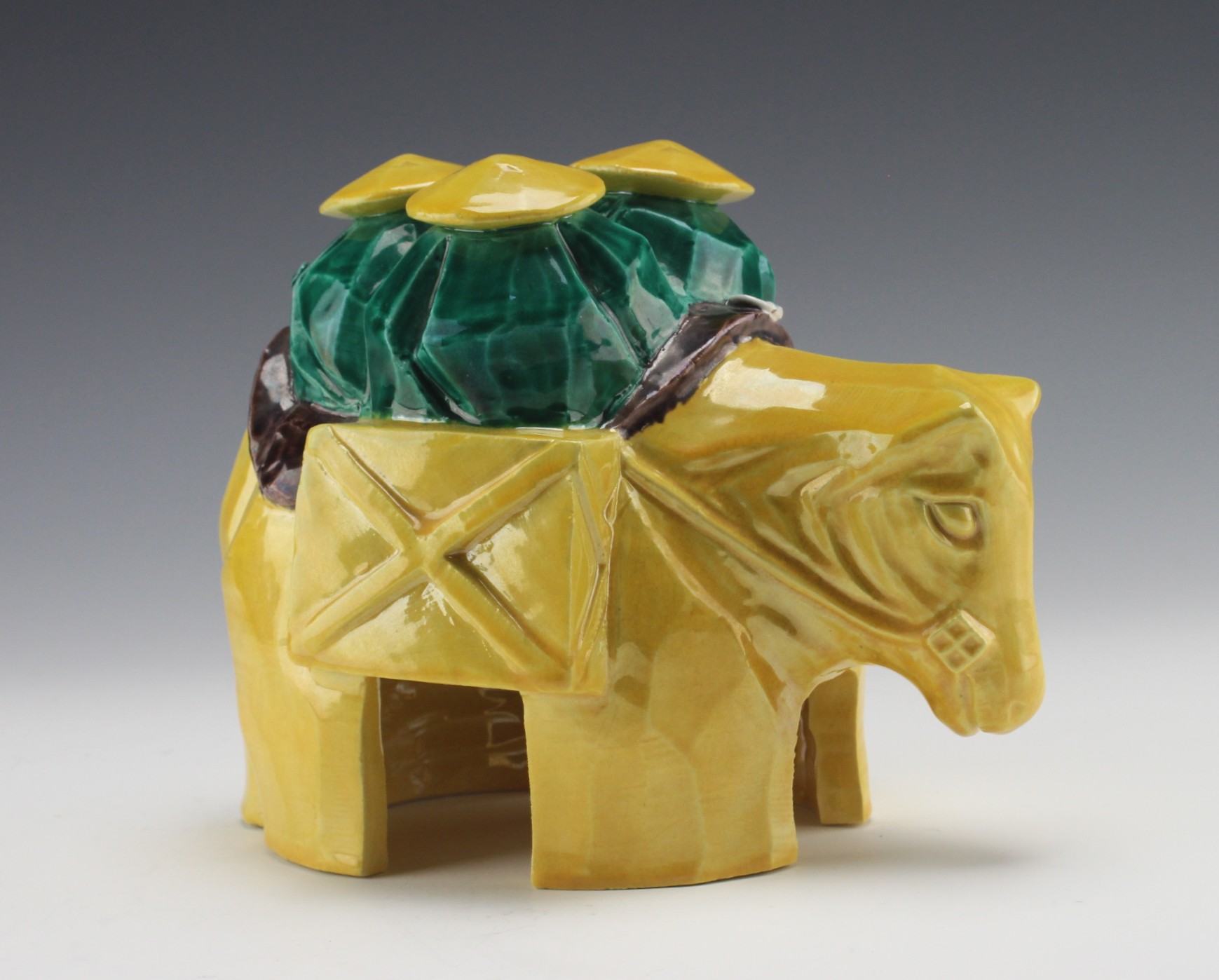 交趾写荒神馬置物