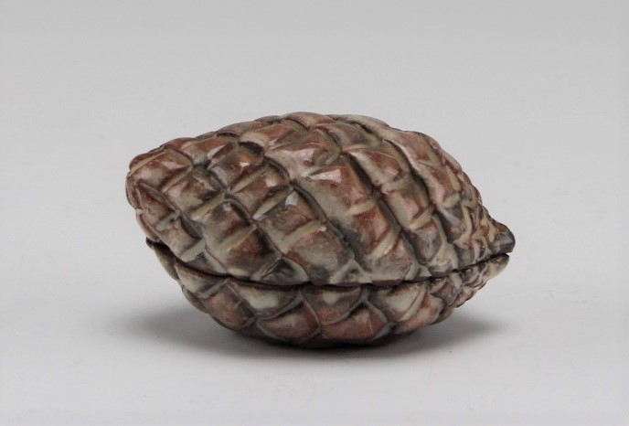 若者の大愛商品 十二代 hagi tohbe tahara, 12th the 萩松実香合 田原陶兵衛 工芸品