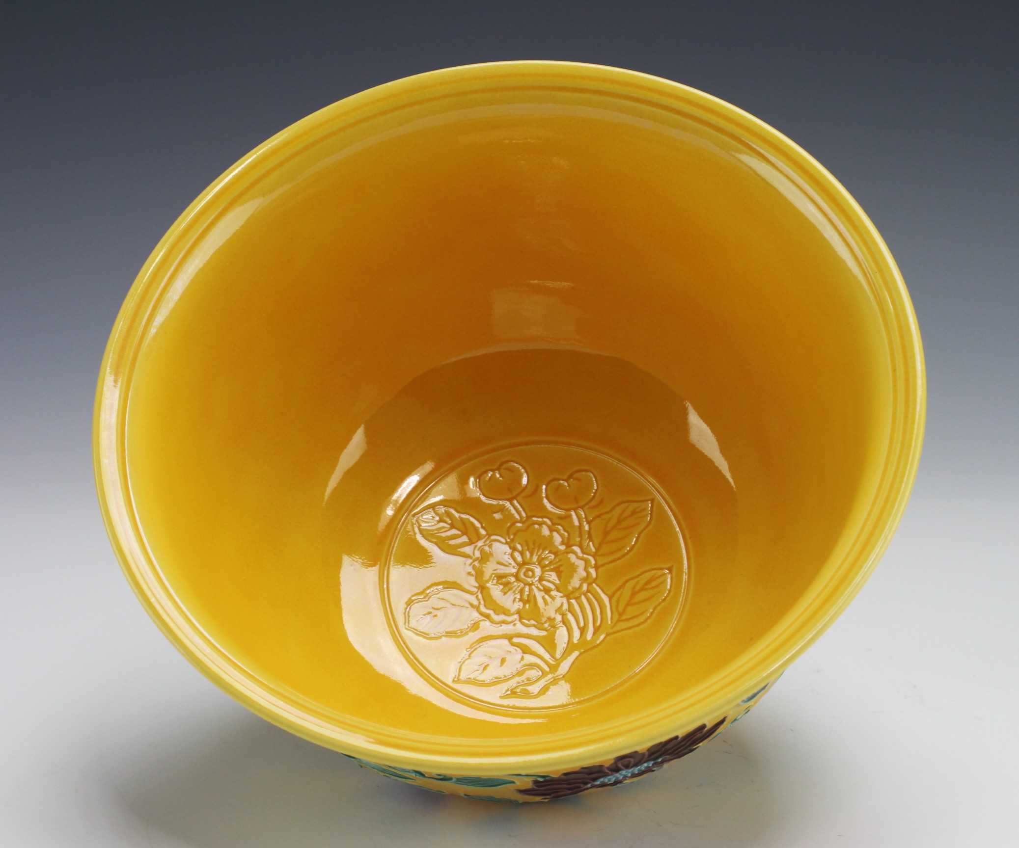 永楽即全 黄交趾唐草菓子器 淡々斎御書付 eiraku, sokuzen yellow