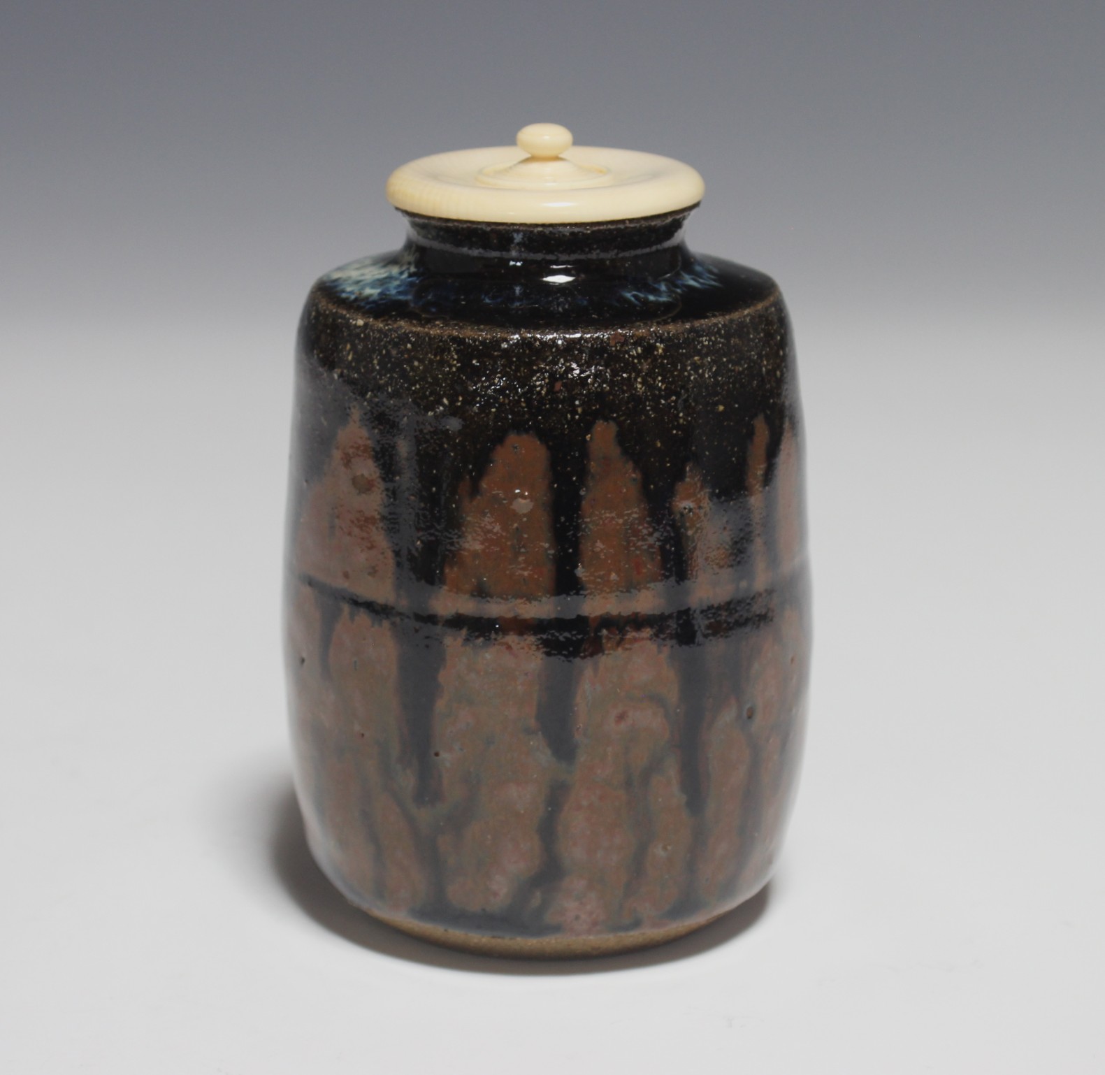 徳沢守俊 朝鮮唐津茶入 moritoshi, tokuzawa korean karatsu tea
