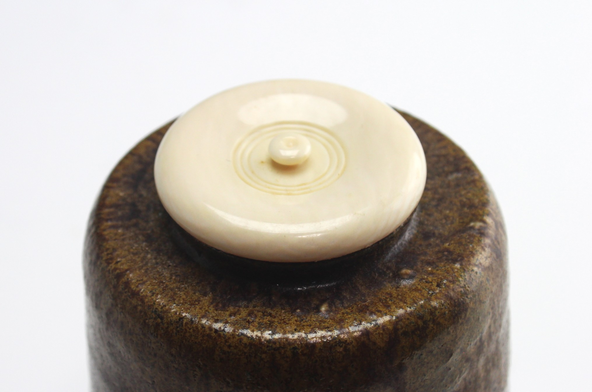 石田陶春 丹波茶入 ishida, toshun tamba tea container | 古美術 山田