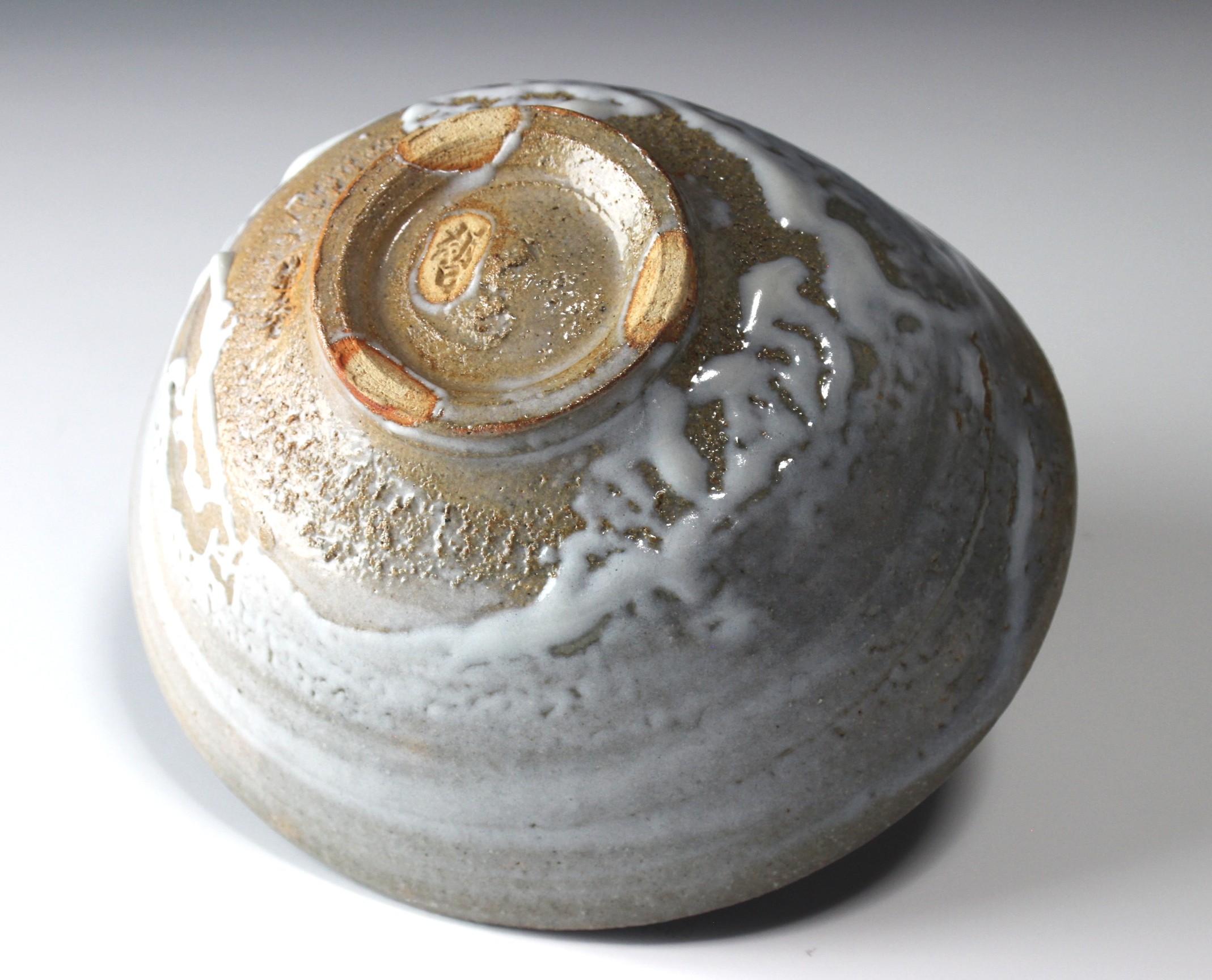 茶碗■古朝日焼 七十七翁庵 古京焼 黄瀬戸 涙紺 古美術 時代物 骨董品■ 茶碗□古朝日焼 七十七翁庵 古京焼 黄瀬戸 涙紺 古美術 時代物