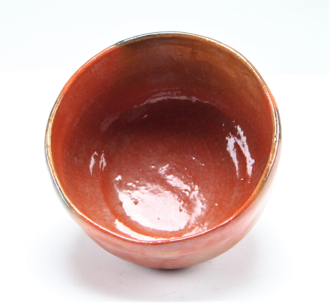 十三代 楽惺入 赤茶碗 the 13th raku, seinyu red bowl 古美術 山田幽篁堂