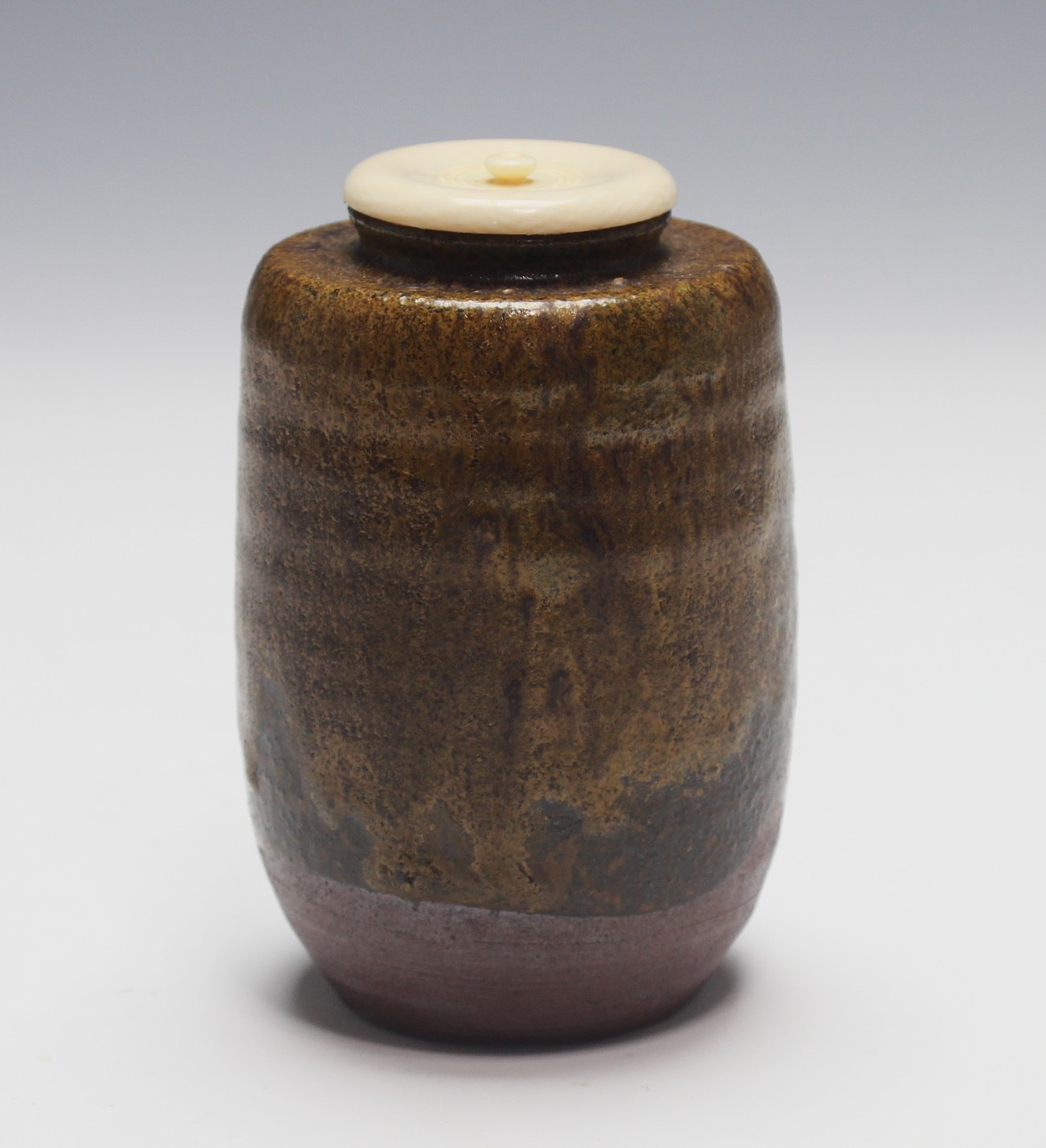 石田陶春 丹波茶入 ishida, toshun tamba tea container | 古美術 山田