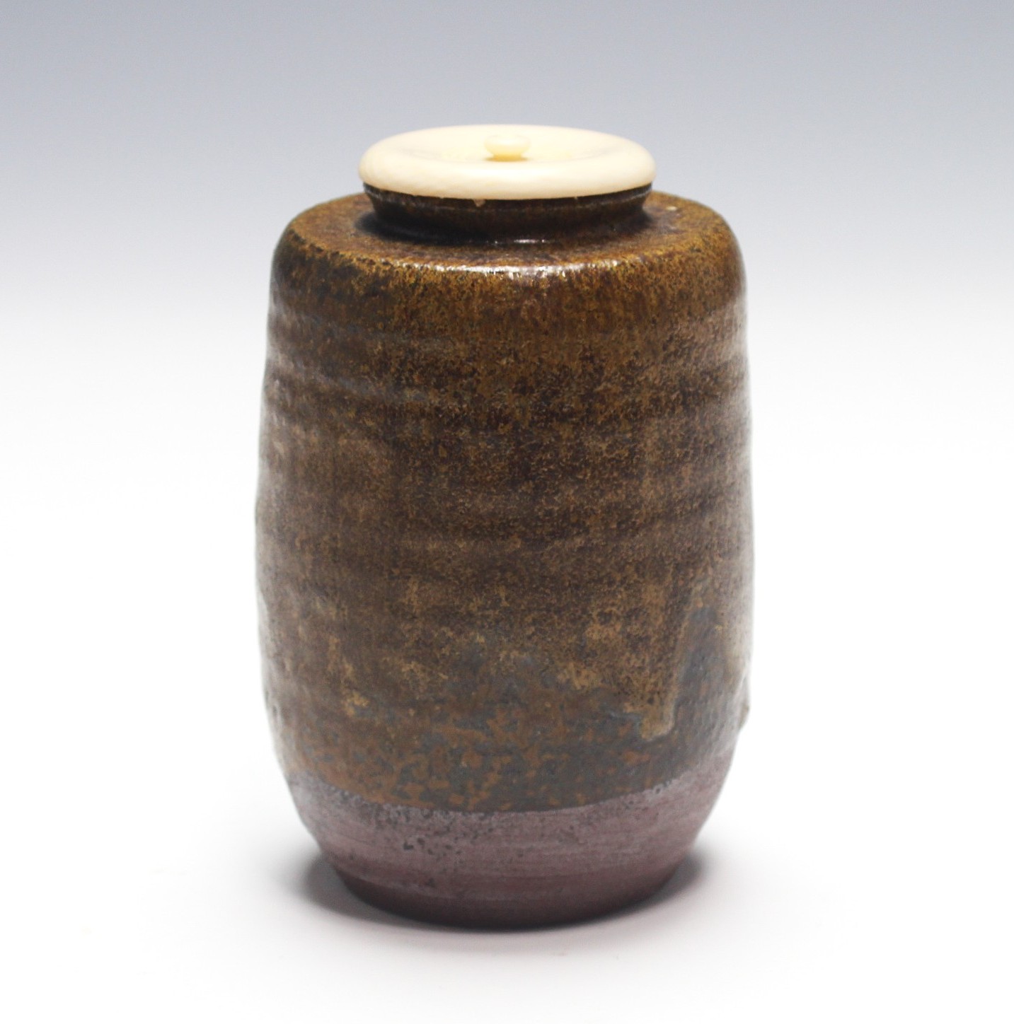 石田陶春 丹波茶入 ishida, toshun tamba tea container | 古美術 山田