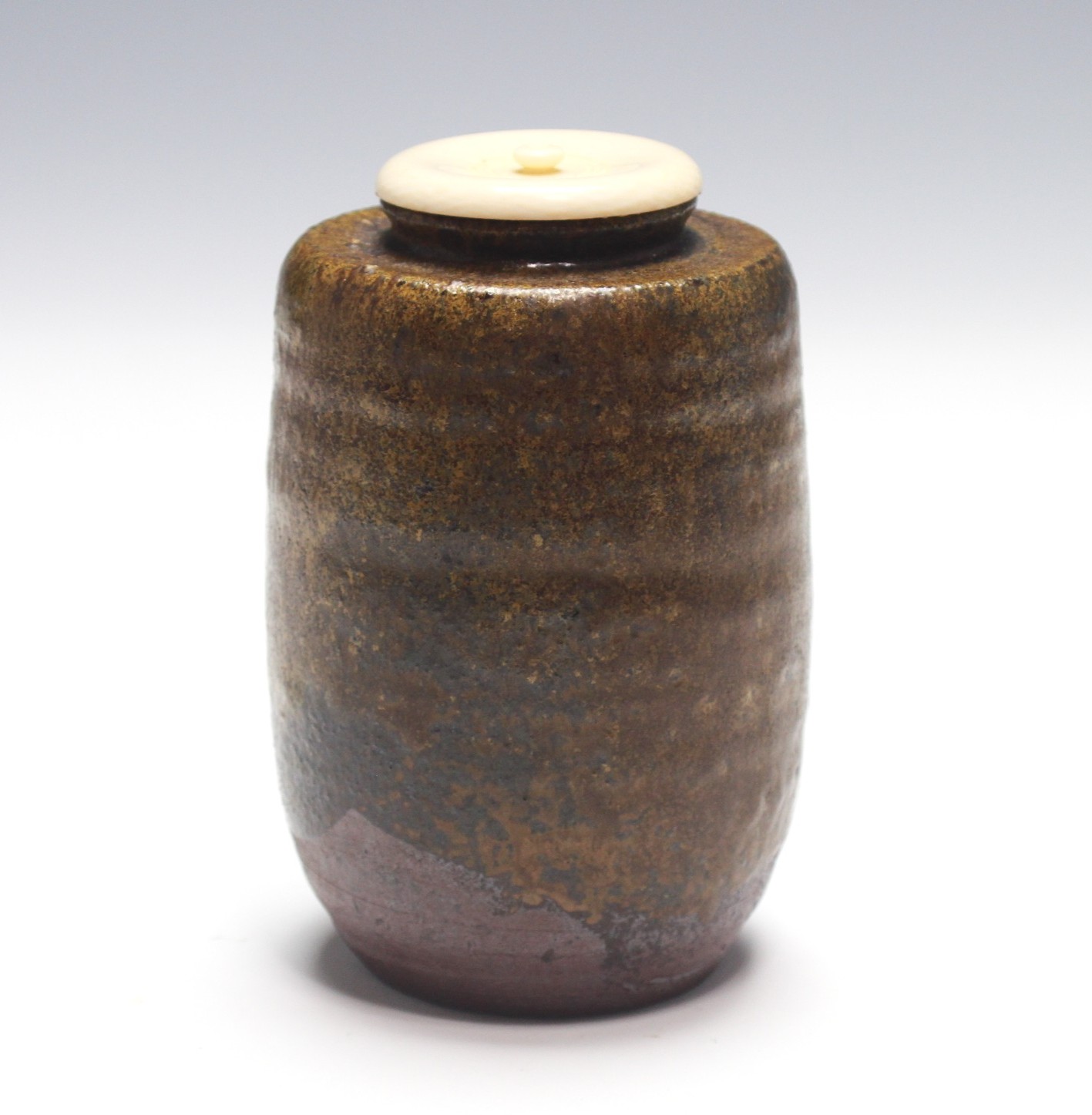 石田陶春 丹波茶入 ishida, toshun tamba tea container | 古美術 山田