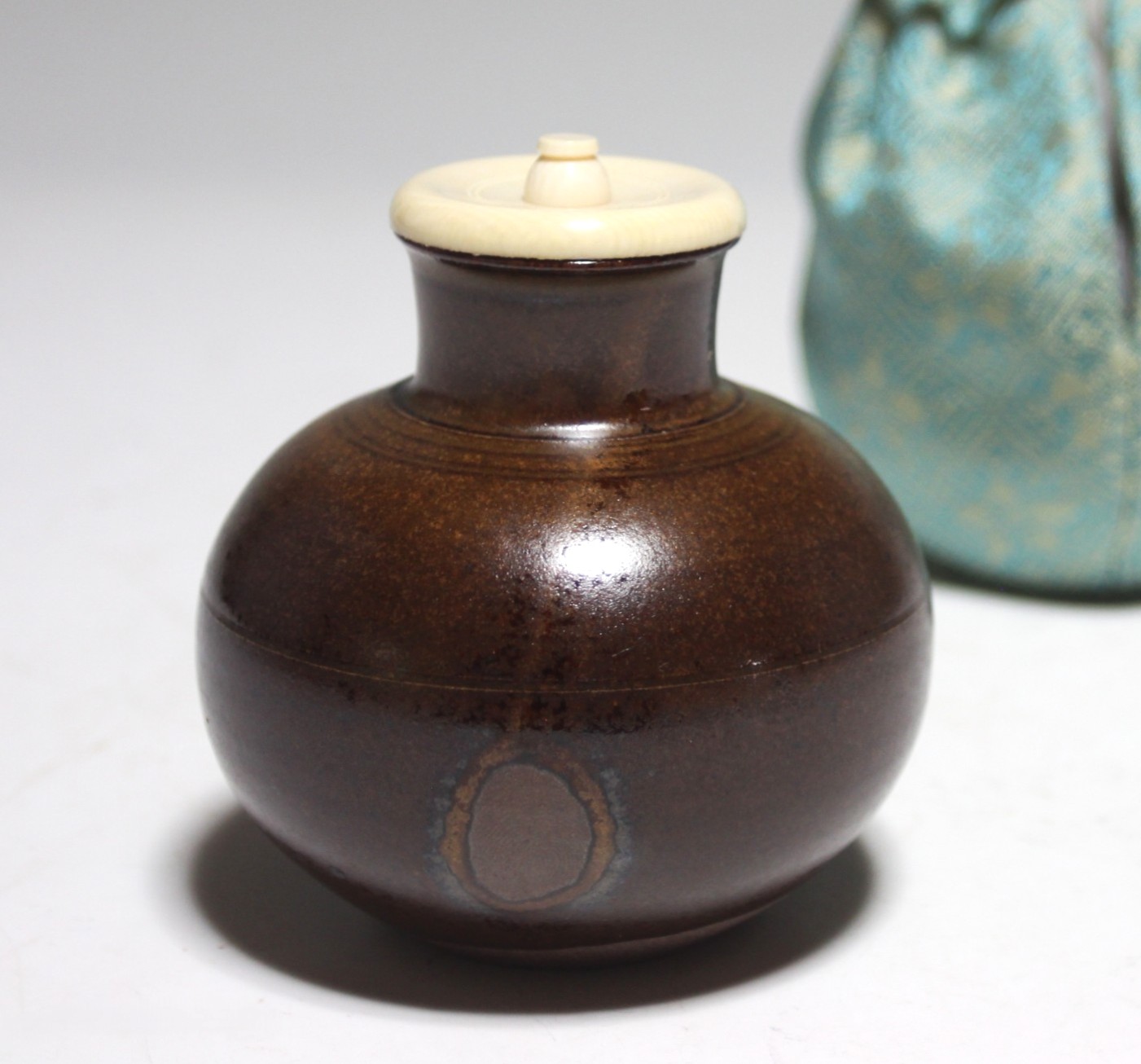 利休丸壷写茶入