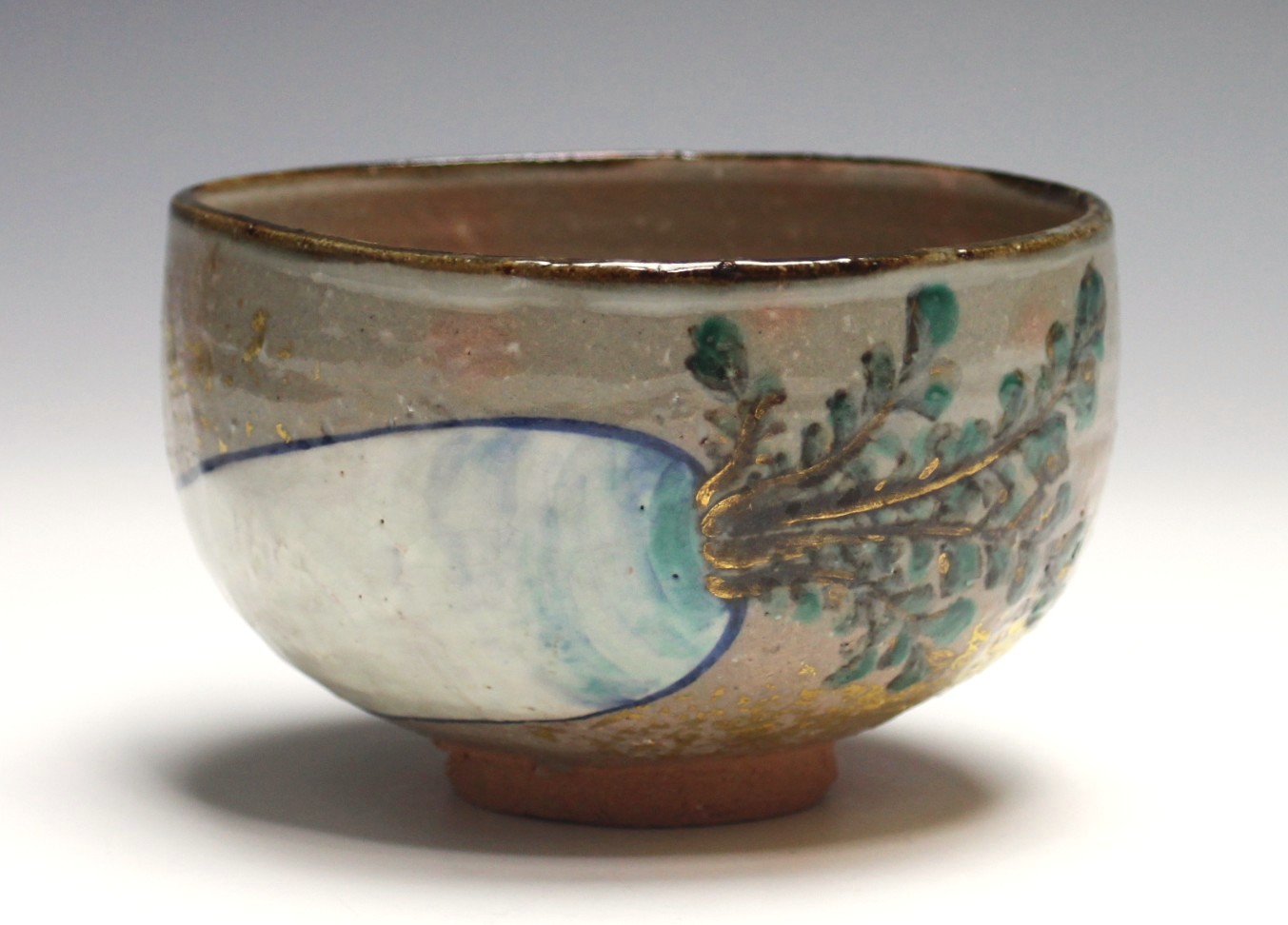 乾山写大根茶碗